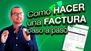 Como hacer una factura con Excel paso a paso [upl. by Ullund]