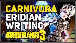 Eridian Writing location Carnivora Borderlands 3 [upl. by Juliane]