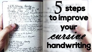 5 steps to improve your cursive handwriting [upl. by Basilius]