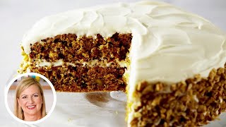 Professional Baker Teaches You How To Make CARROT CAKE [upl. by Doownelg]