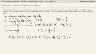 Prawdopodobieństwo całkowite  kurs rozszerzony [upl. by Kurr]