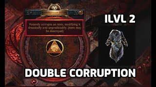 POE Double Corruption Chamber Low ilvl Trick [upl. by Cardwell]