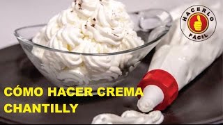 Cómo Hacer Crema Chantilly y Azúcar Glass  Hacerlo Fácil [upl. by Haswell306]