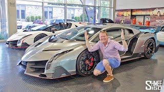 FINDING TWO UNICORNS Lamborghini Veneno Coupe and Roadster [upl. by Nicoline]