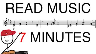 Read Sheet Music in 7 MINUTES guitar [upl. by Alyled464]