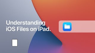 How Files Works On Your iPad [upl. by Eikcid]