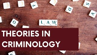 Theories in criminology [upl. by Abdu]