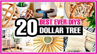 20 HIGH END Dollar Tree DIY Room Decor Ideas to try [upl. by Yanarp]