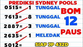 PREDIKSI SYDNEY POOLS 21 FEBRUARI 2025  RUMUS KEPALA EKOR SIDNEY HARI INI  RUMUS SDY HARI INI [upl. by Vasya378]