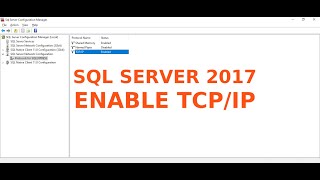 How to Enable SQL Server 2017 Express TCPIP Connection on Windows 10 [upl. by Hsetim]