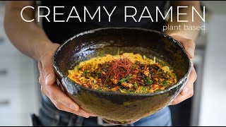 LUXE creamy plantbased Ramen Recipe to BREAK THE INTERNET [upl. by Carmelita]