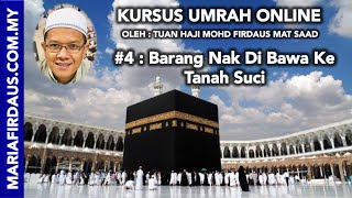 Kursus Umrah 4  Barang Nak Di Bawa Ke Tanah Suci  Maria Firdaus [upl. by Hu]