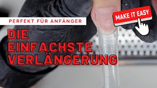 Die EINFACHSTE Nagelverlängerung  perfekt für Anfänger [upl. by Hassadah]