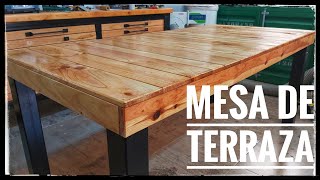 MESA de TERRAZA con maderas RECICLADAS [upl. by Gould838]