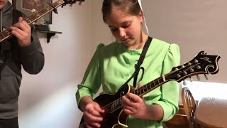 Bluegrass Instrumental Music Videos from The Brandenberger Family featuring Grandfathers Clock [upl. by Klarika]