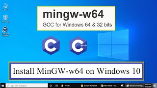 How to install MingGW w64 on windows 10 64bit  2021 [upl. by Arema]