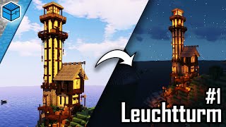 Funktionierenden Leuchtturm bauen Minecraft 🗼 Minecraft Leuchtturm bauen deutsch  Teil 12 [upl. by Alioz774]