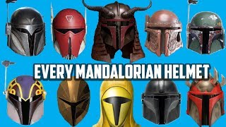 Every Type of Mandalorian Helmet [upl. by Euqinad]