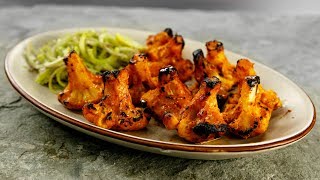 Tandoori Gobi Recipe  No Oven  Cauliflower Tikka Made in Gas Stove  CookingShooking [upl. by Welbie]