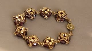 Sidonias handmade jewelry  Little Dots Beaded Bracelet Tutorial [upl. by Clive]