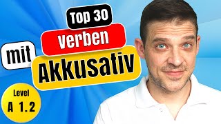 Akkusativ Verben  The 30 MOST important German Verbs with Accusative [upl. by Nnaerb]