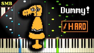 UNDERTALE  DUMMY  Piano Tutorial [upl. by Essined]