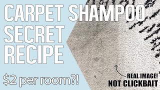 DIY Carpet Shampoo Secret Recipe Made from common household items [upl. by Kendrick]