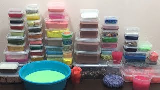 MIXING ALL MY SLIME  SLIME SMOOTHIE  SATISFYING VIDEOS  15 [upl. by Rozele]