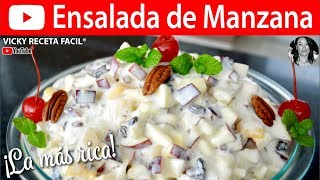 ENSALADA DE MANZANA  VickyRecetaFacil [upl. by Sauls138]