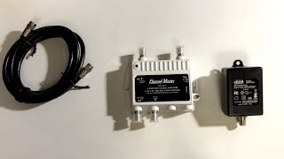 Channel Master CM3412 Amplified Splitter Unboxing Setup amp Overview [upl. by Adnerol]