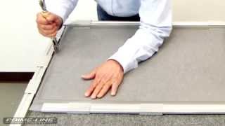 HowTo Rescreening an aluminum window screen [upl. by Junna]