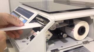 How to Load labels into the CAS LP 1000N Label Printing Scale [upl. by Mishaan333]