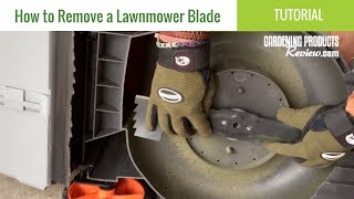 How to Remove amp Replace a Lawnmower Blade [upl. by Oza]