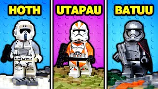 I built 3 Star Wars Bases in LEGO [upl. by Wobniar317]