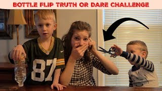 BOTTLE FLIP TRUTH OR DARE CHALLENGE THREE  Match Up [upl. by Katleen997]