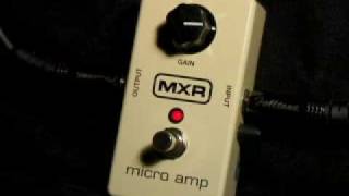 MXR Micro Amp Boost Pedal [upl. by Aineles]