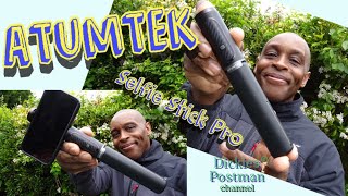 ATUMTEK Bluetooth selfie Stick Review [upl. by Cioban]