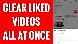 How To Clear Liked Videos All At Once On YouTube App [upl. by Idnas]