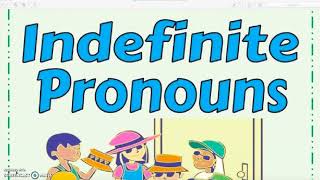 Grade 1 Grammar Indefinite Pronouns [upl. by Aerdnahc]