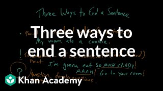 Three ways to end a sentence  Punctuation  Khan Academy [upl. by Reste]