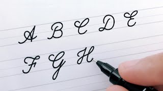 Cursive Writing  Letters A to Z  For Beginners  Worksheets to Improve Handwriting [upl. by Nerti]