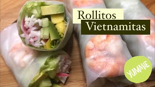 Rollitos Vietnamitas  Papel de Arroz [upl. by Mikol]