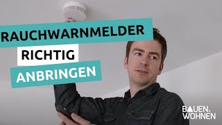 Rauchwarnmelder richtig anbringen [upl. by Aruam]