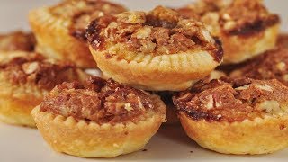 Pecan Tassies Classic Version  Joyofbakingcom [upl. by Nroht]