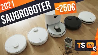 SAUGROBOTER TEST 2021 Günstig ► Die TOP 5 besten Staubsauger Roboter unter 250€ im Vergleich [upl. by Auliffe]