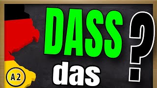 How to use quotdassquot EXPLAINED  Konjunktion DASS erklärt  Learn German A2 [upl. by Lennon]