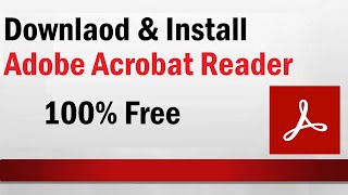 How To Download and Install Adobe Acrobat Reader DC  Download Adobe Acrobat Reader [upl. by Kerwinn]