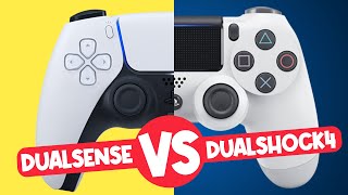 Dualsense vs Dualshock 4 PS4 VS PS5 Controller [upl. by Ynitsed380]