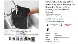 Mystery Solved Leaking Hamilton Beach Brew Station Coffee Maker Fixed [upl. by Lhamaj]