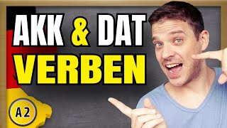 Verben mit Dativ amp Akkusativ  German verbs with accusative amp dative  Grammar explained [upl. by Adnylem]